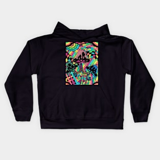 Psychedelic Mushrooms Kids Hoodie